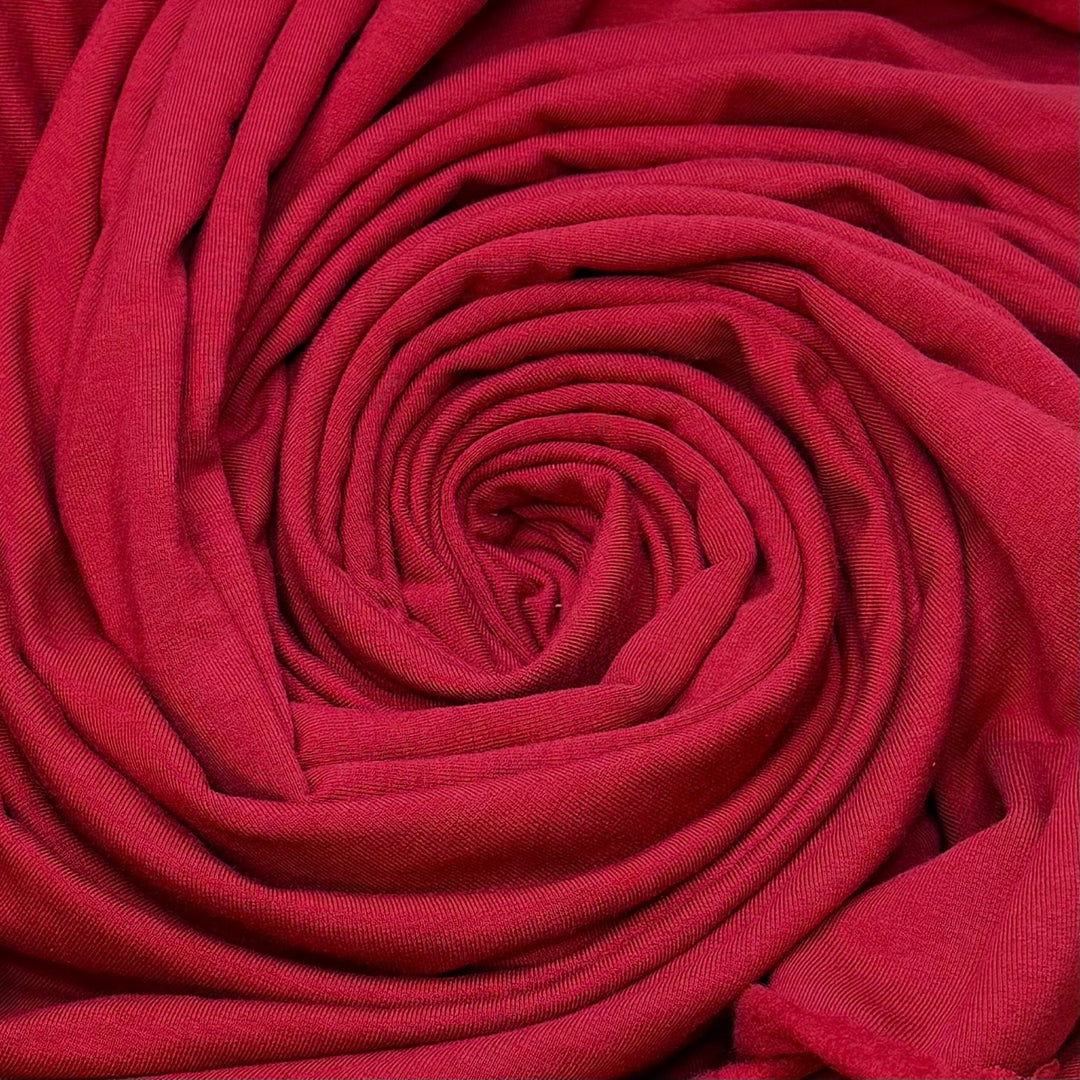 Tomatillo - Jersey Fleece Bamboo Knit - Red - 0.9M Bundle - True Deadstock fabric Fabric by private - Sustainable Textile | FABCYCLE
