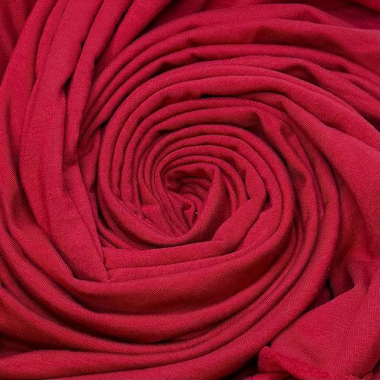Tomatillo - Jersey Fleece Bamboo Knit - Red - 0.9M Bundle - True Deadstock fabric Fabric by private - Sustainable Textile | FABCYCLE