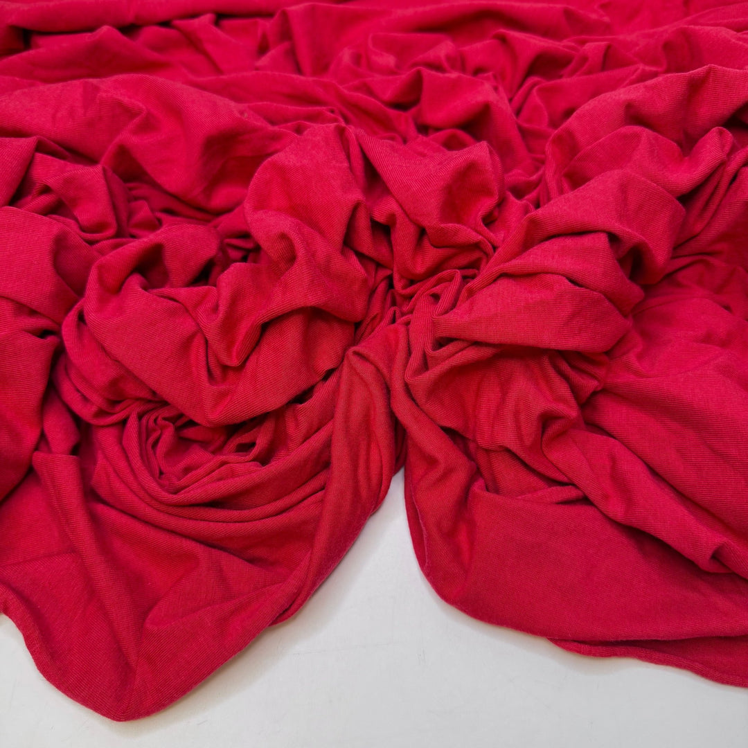 Tomato Grove - Jersey Bamboo Knit - Red - 1.5M Bundle - True Deadstock fabric Fabric by private - Sustainable Textile | FABCYCLE