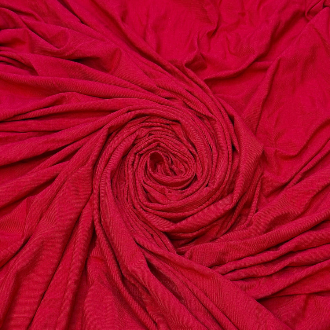 Tomato Grove - Jersey Bamboo Knit - Red - 1.5M Bundle - True Deadstock fabric Fabric by private - Sustainable Textile | FABCYCLE