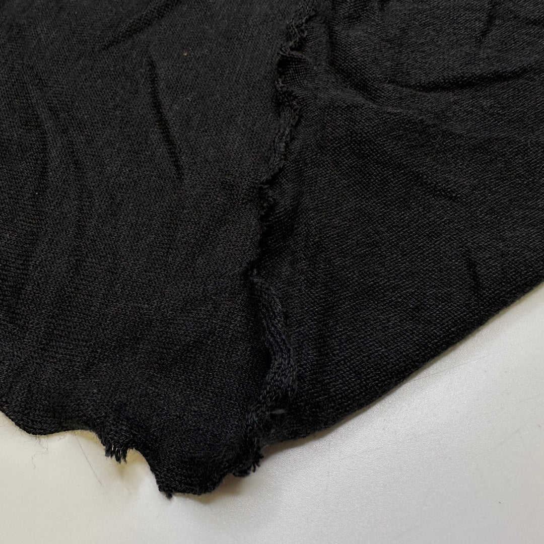 Too Comfy To Get Out Of Bed - Rayon/Cotton Knit - Black - 1.5M Bundle - True Deadstock fabric Fabric by private - Sustainable Textile | FABCYCLE