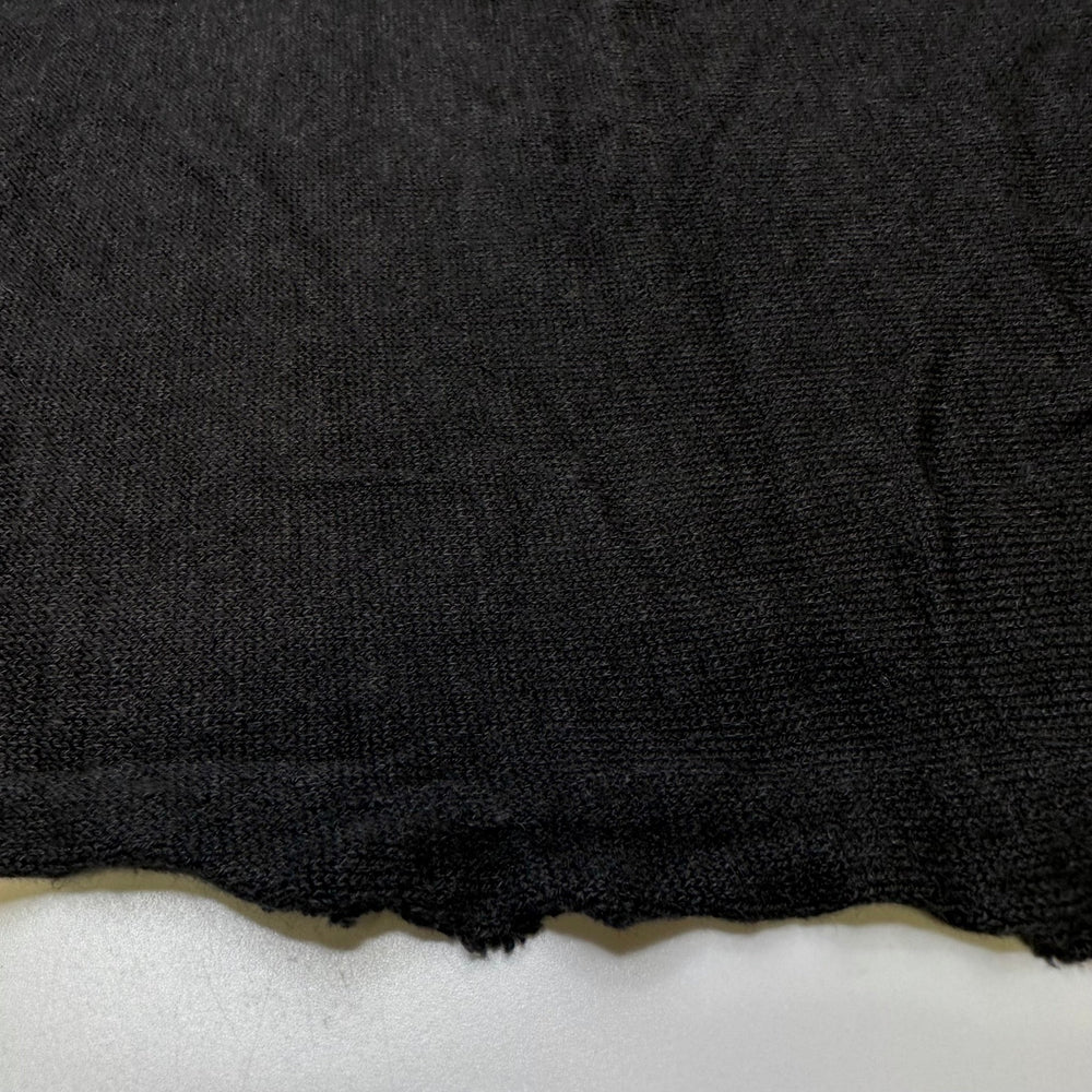 Too Comfy To Get Out Of Bed - Rayon/Cotton Knit - Black - 1.5M Bundle - True Deadstock fabric Fabric by private - Sustainable Textile | FABCYCLE