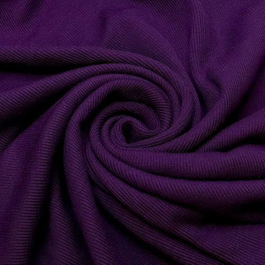 Totally Tubular - Tubular Rib Knit Wool Knit - Dark Purple - 1.6M Bundle - True Deadstock fabric Fabric by private - Sustainable Textile | FABCYCLE