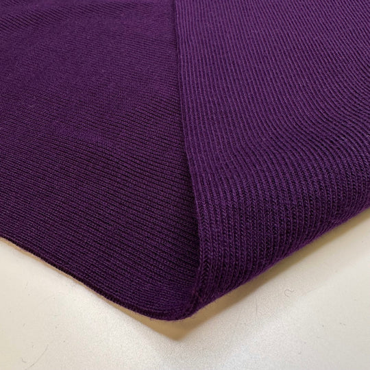 Totally Tubular - Tubular Rib Knit Wool Knit - Dark Purple - 1.6M Bundle - True Deadstock fabric Fabric by private - Sustainable Textile | FABCYCLE