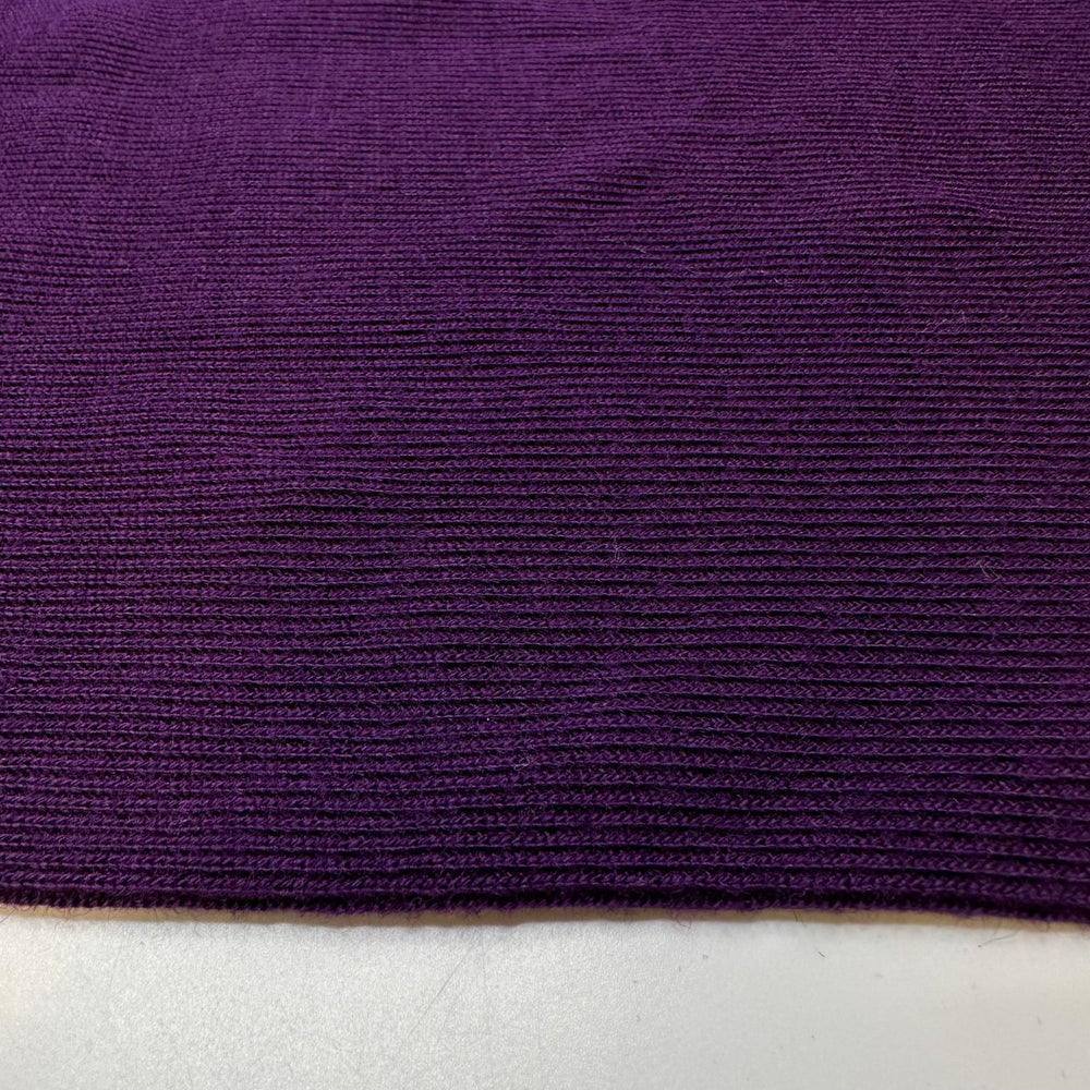 Totally Tubular - Tubular Rib Knit Wool Knit - Dark Purple - 1.6M Bundle - True Deadstock fabric Fabric by private - Sustainable Textile | FABCYCLE