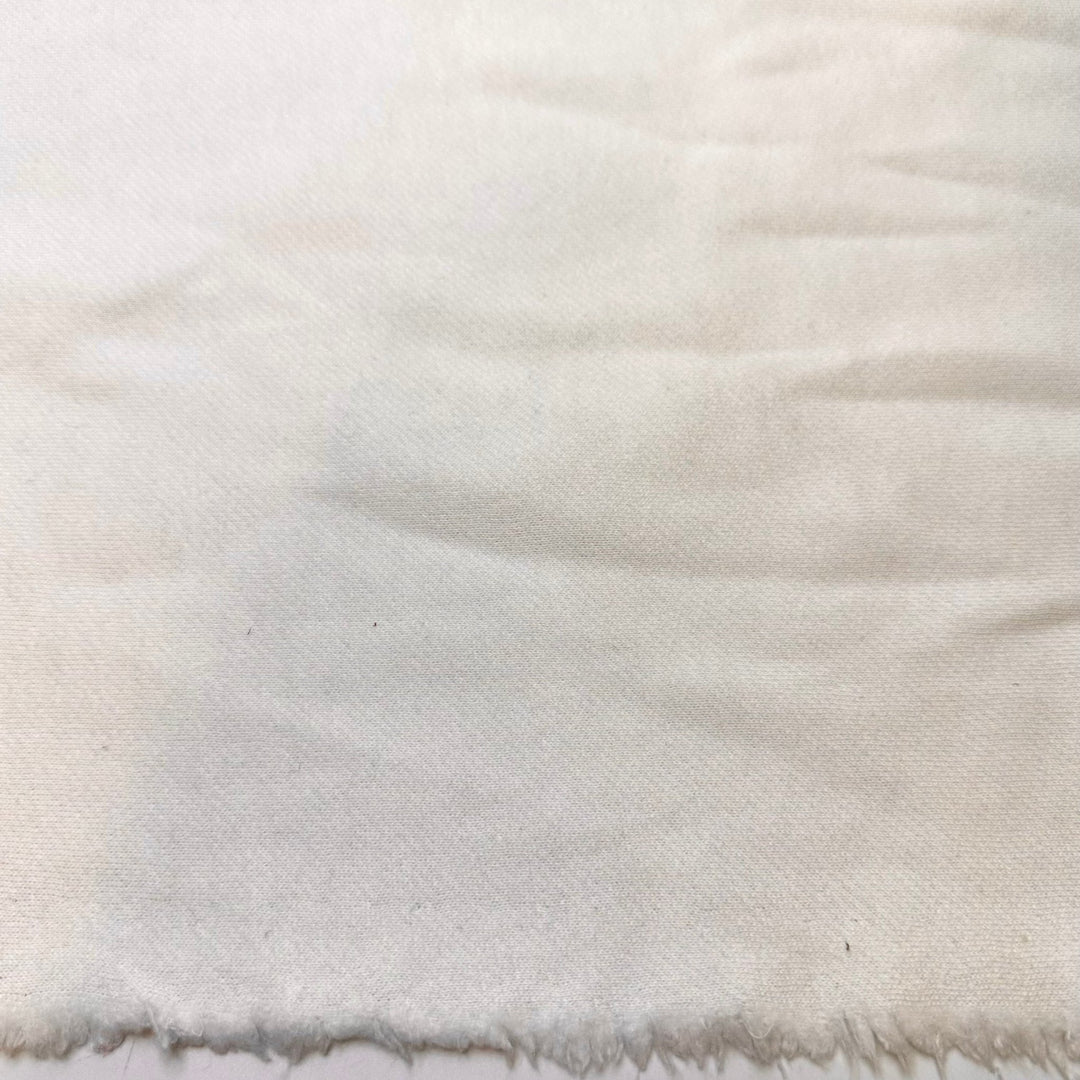 Touch Nothing - Jersey Fleece Poly/Cotton Knit - White - 2.65M Bundle - True Deadstock fabric Fabric by private - Sustainable Textile | FABCYCLE