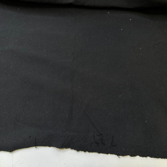 Traditionally Cozy - French Terry Cotton Blend Knit - Black - 1M Bundle - True Deadstock fabric Fabric by private - Sustainable Textile | FABCYCLE