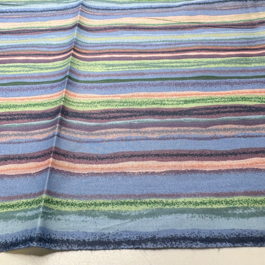 Train Of Thought - Cotton Woven - Blue Multi Stripes - 2.8M Bundle - True Deadstock fabric Fabric by private - Sustainable Textile | FABCYCLE
