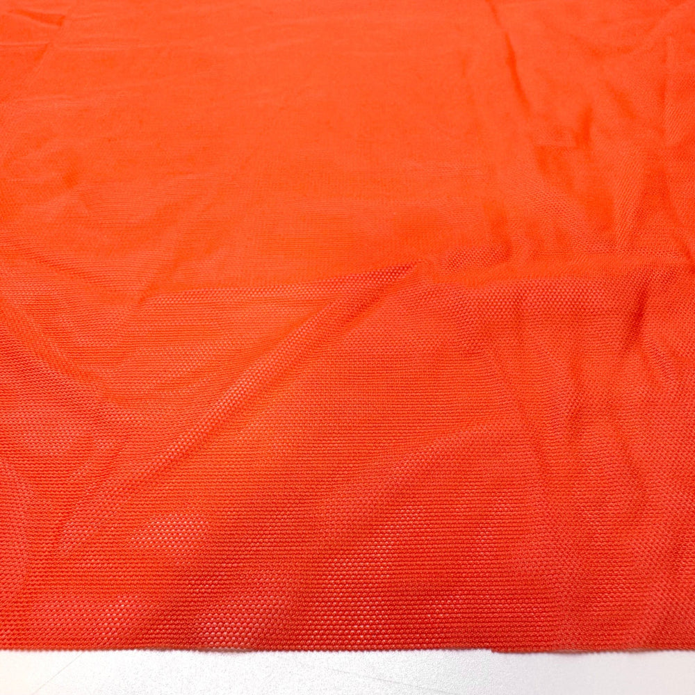 Training For A Fall Marathon - Mesh Poly/Spandex Knit - Orange - Bundles - True Deadstock fabric Fabric by private - Sustainable Textile | FABCYCLE