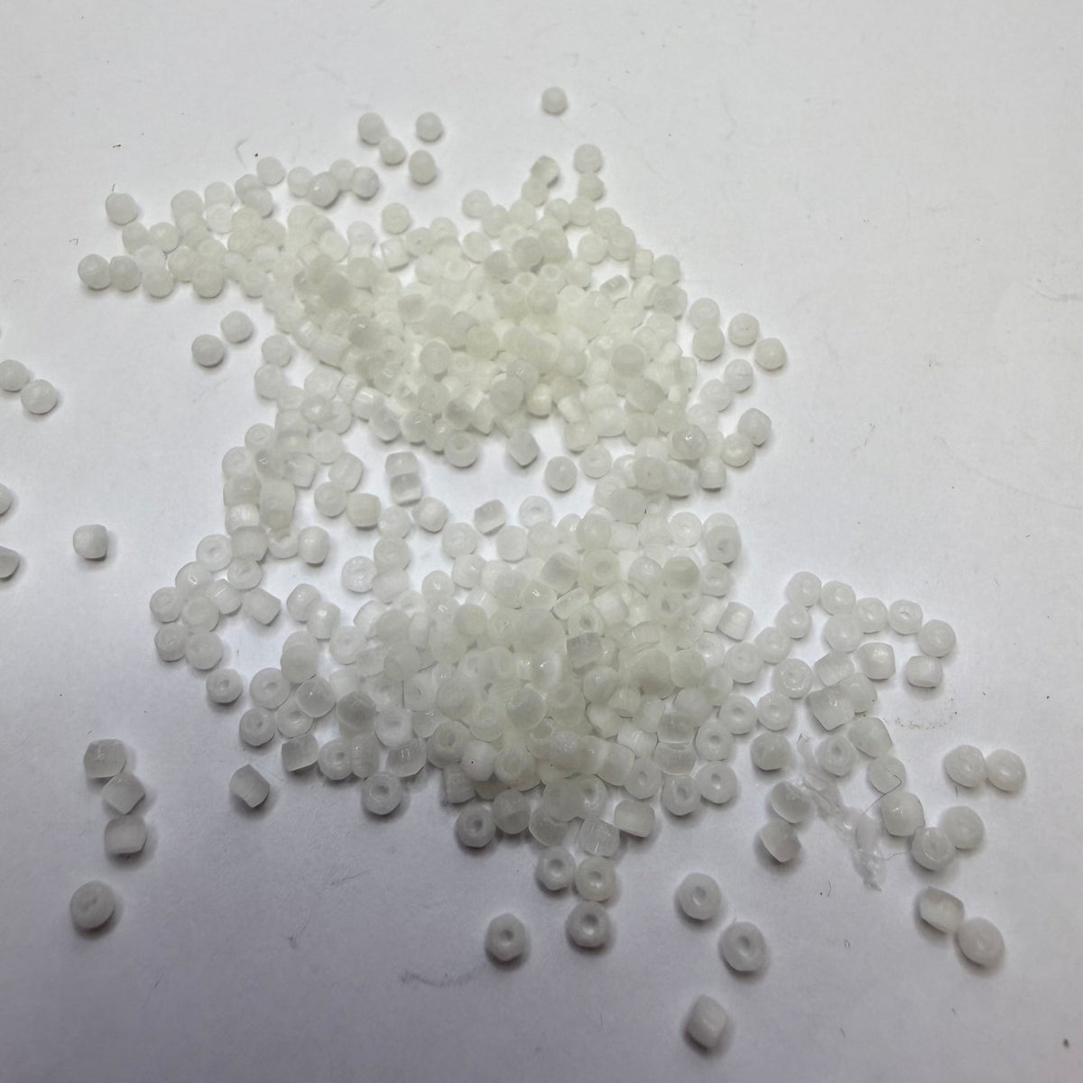 Transparent Plastic Beads - White - 80 Pack - True Deadstock supplies Fabric by private - Sustainable Textile | FABCYCLE