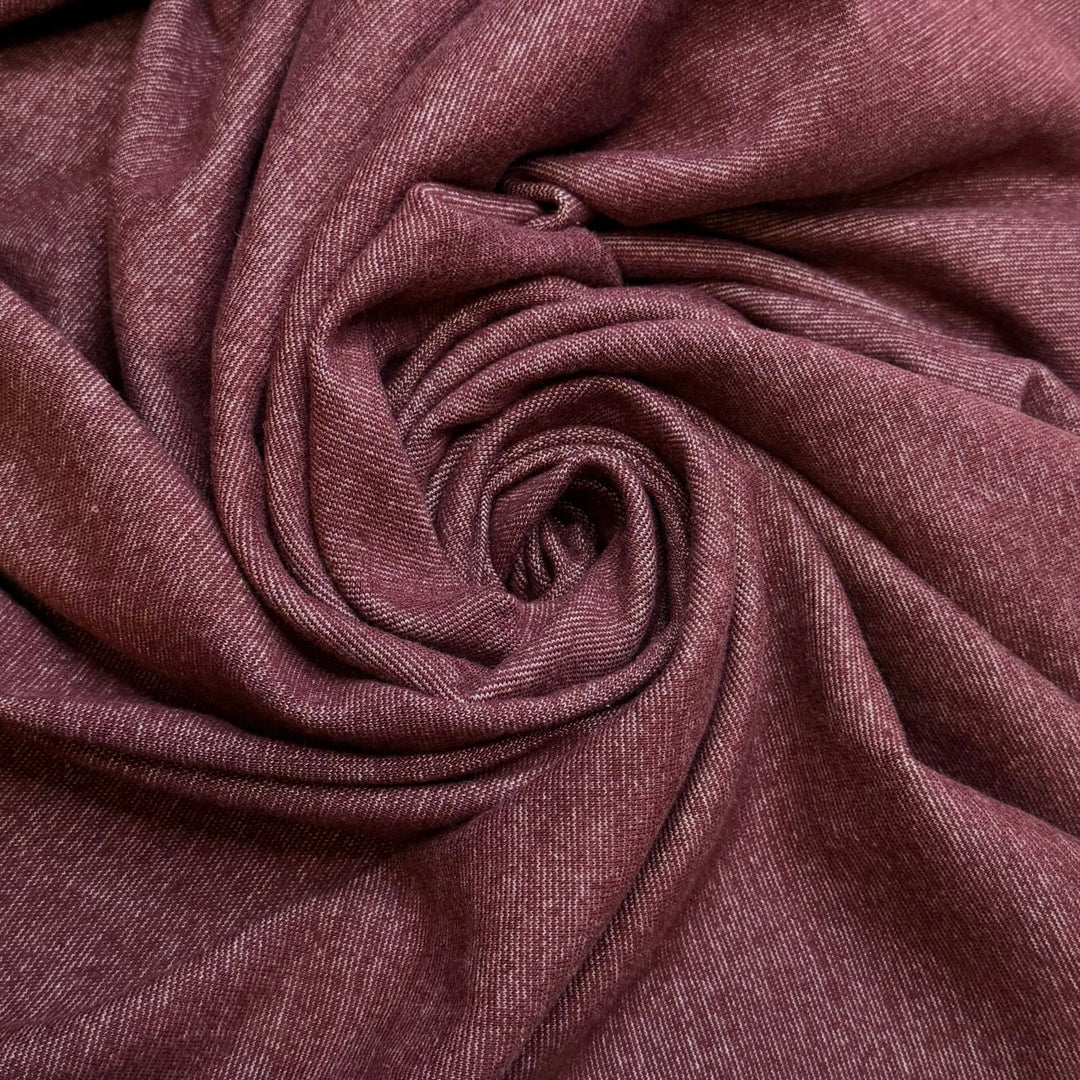Travelled More - Rib Knit Natural Blend Knit - Burgundy - 2.6M Bundle - True Deadstock fabric Fabric by private - Sustainable Textile | FABCYCLE
