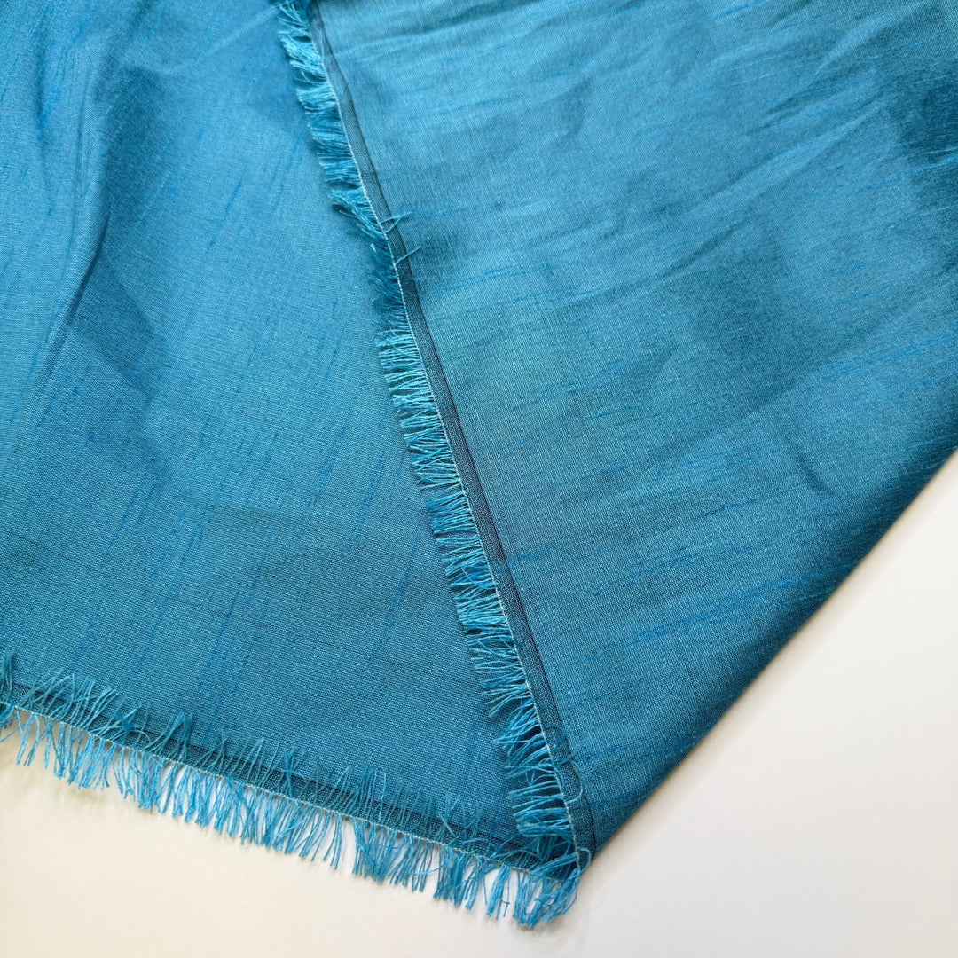 Travelling Back Home - Polyester Blend Woven - Light Blue - 1.85M Bundle - True Deadstock fabric Fabric by private - Sustainable Textile | FABCYCLE