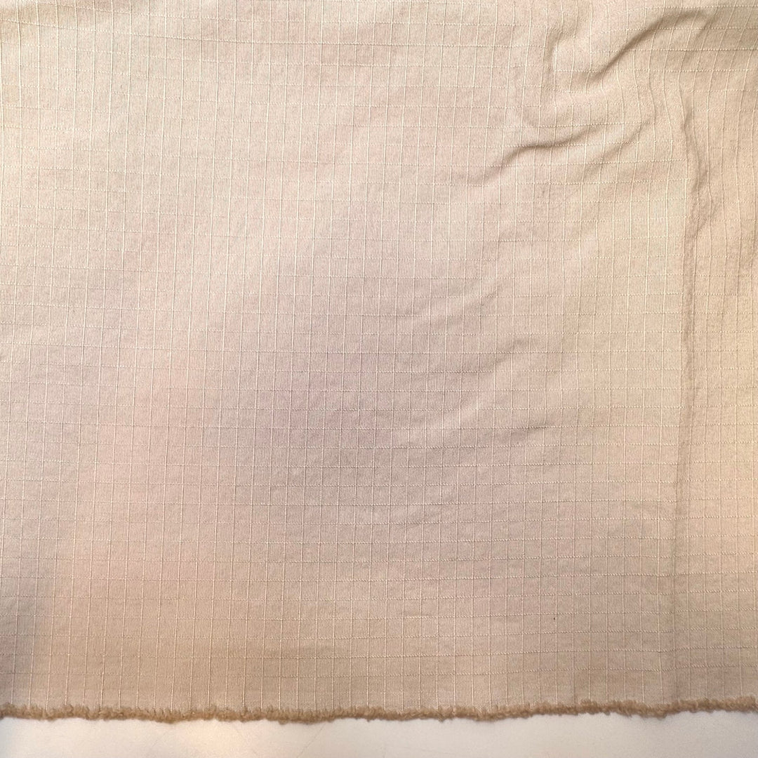 Treating Others How I Want To Be Treated - Cotton Woven - Light Beige Geometric - 2.3M Bundle - True Deadstock fabric Fabric by private - Sustainable Textile | FABCYCLE