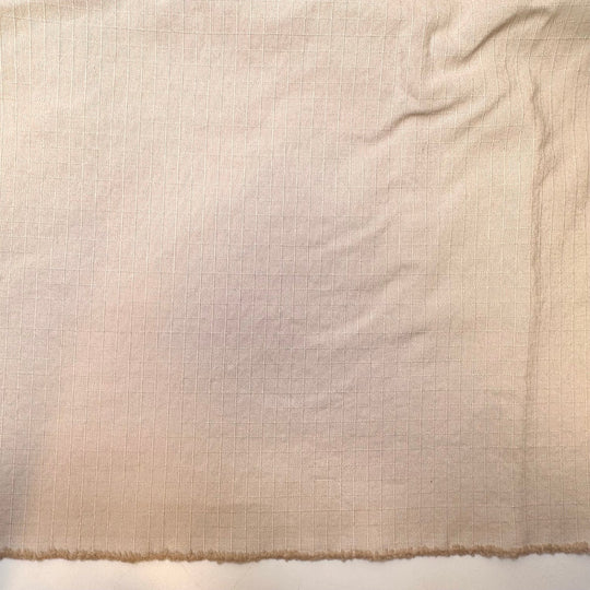 Treating Others How I Want To Be Treated - Cotton Woven - Light Beige Geometric - 2.3M Bundle - True Deadstock fabric Fabric by private - Sustainable Textile | FABCYCLE