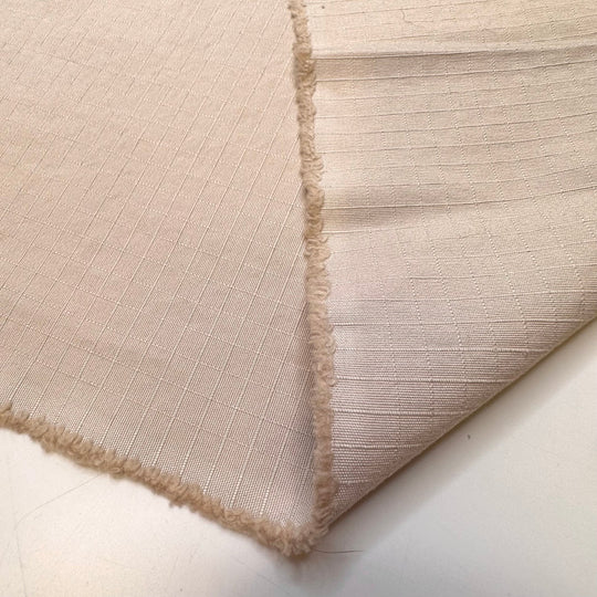 Treating Others How I Want To Be Treated - Cotton Woven - Light Beige Geometric - 2.3M Bundle - True Deadstock fabric Fabric by private - Sustainable Textile | FABCYCLE