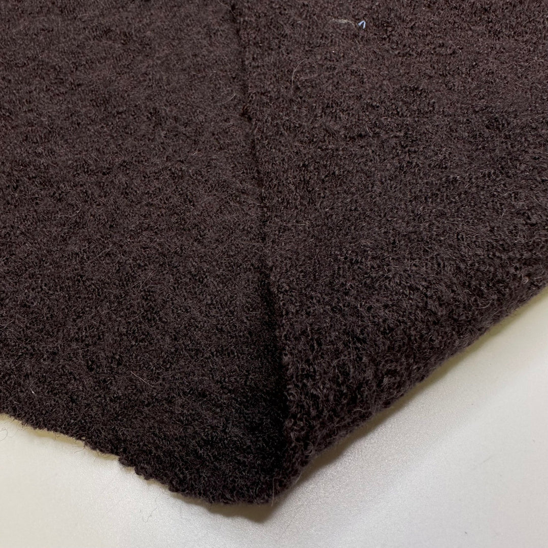 Tree Bark - Wool Blend Knit - Dark Brown - 2M Bundle - True Deadstock fabric Fabric by private - Sustainable Textile | FABCYCLE