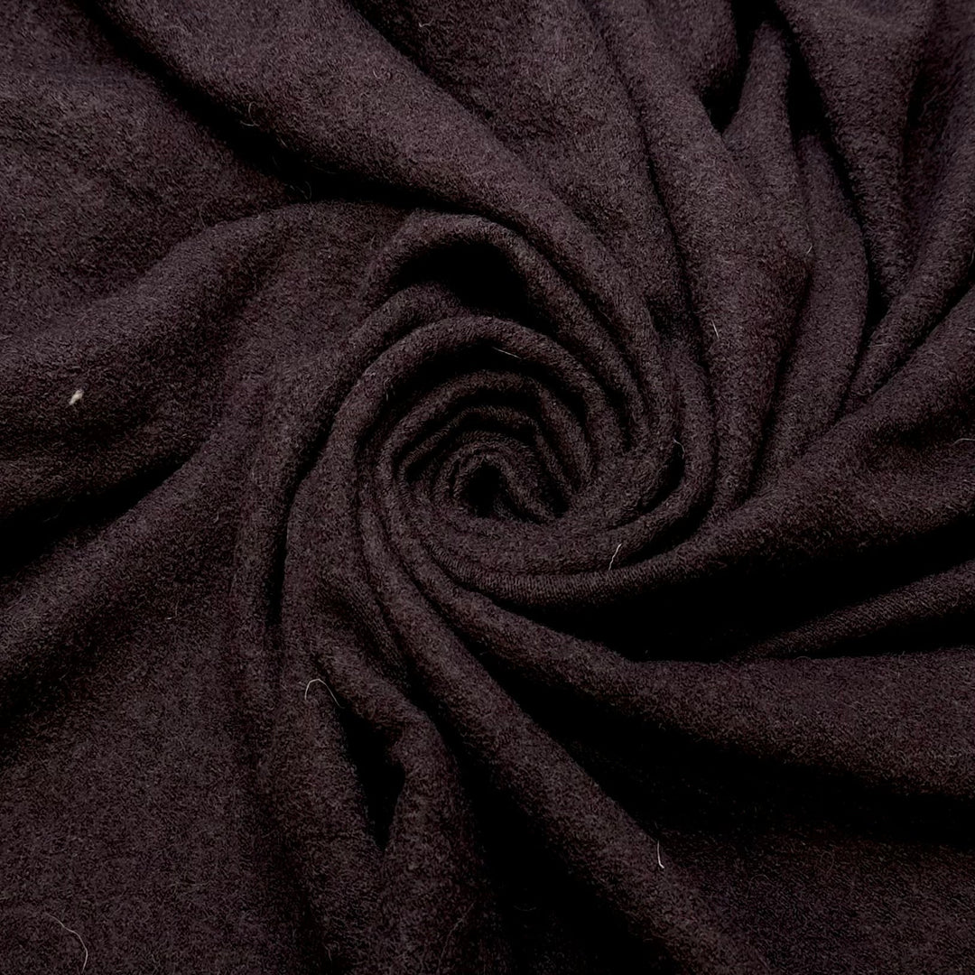Tree Bark - Wool Blend Knit - Dark Brown - 2M Bundle - True Deadstock fabric Fabric by private - Sustainable Textile | FABCYCLE