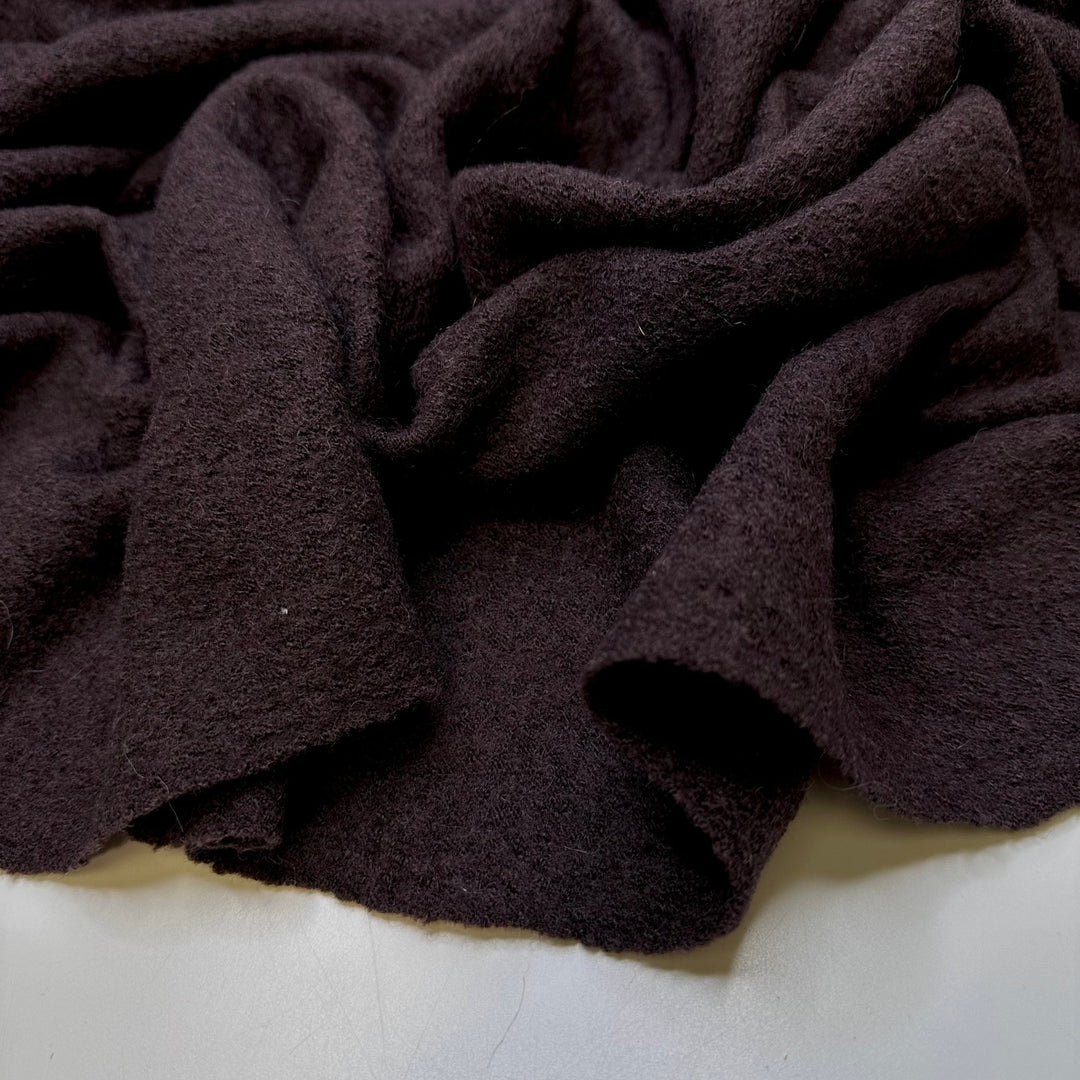 Tree Bark - Wool Blend Knit - Dark Brown - 2M Bundle - True Deadstock fabric Fabric by private - Sustainable Textile | FABCYCLE