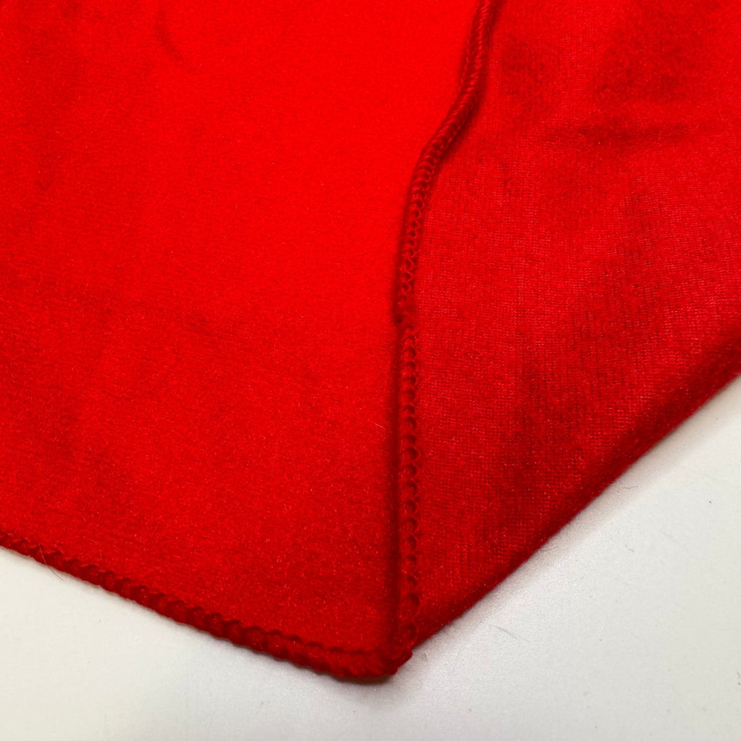Tree Skirt - Felt Poly Knit - Red - 1M Bundle - True Deadstock fabric Fabric by private - Sustainable Textile | FABCYCLE