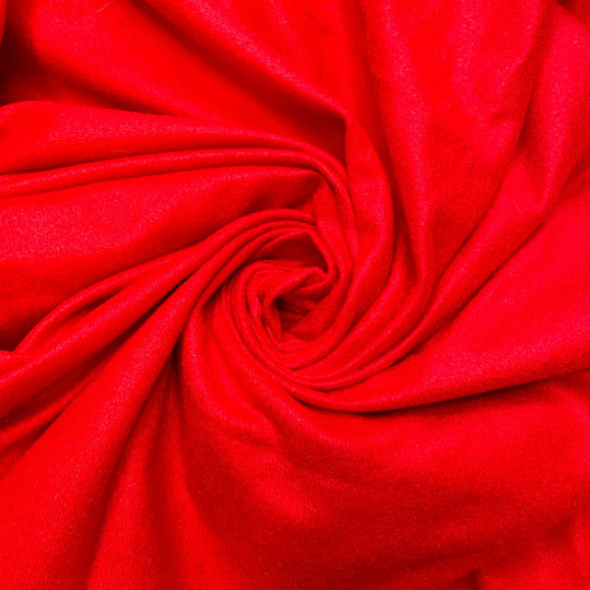 Tree Skirt - Felt Poly Knit - Red - 1M Bundle - True Deadstock fabric Fabric by private - Sustainable Textile | FABCYCLE