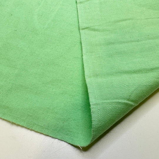Trip To The Coast - Brushed Cotton Woven - Light Green - 1.6M Bundle - True Deadstock fabric Fabric by private - Sustainable Textile | FABCYCLE