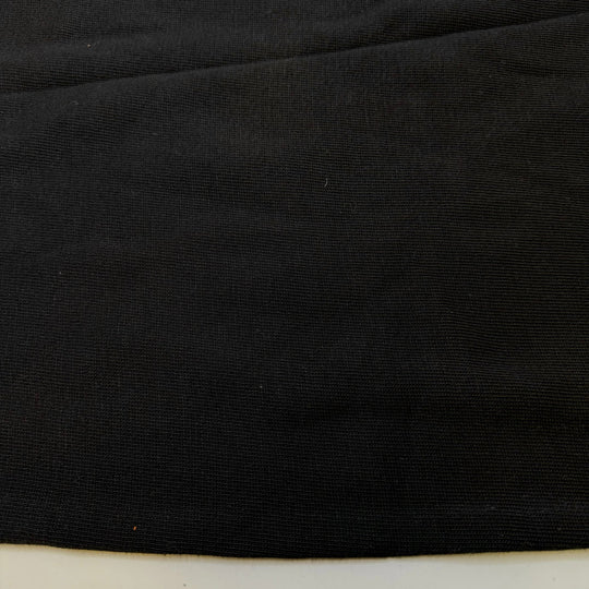 Truffles - Tubular Rib Knit Natural Blend Knit - Black - 2.8M Bundle - True Deadstock fabric Fabric by private - Sustainable Textile | FABCYCLE