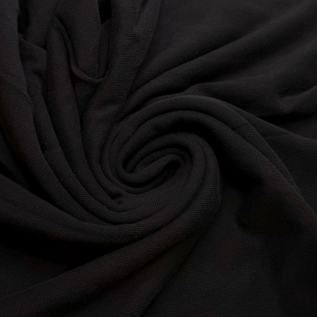 Truffles - Tubular Rib Knit Natural Blend Knit - Black - 2.8M Bundle - True Deadstock fabric Fabric by private - Sustainable Textile | FABCYCLE