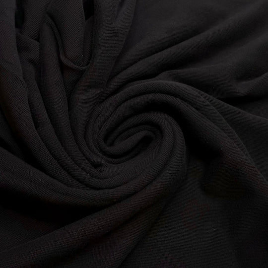 Truffles - Tubular Rib Knit Natural Blend Knit - Black - 2.8M Bundle - True Deadstock fabric Fabric by private - Sustainable Textile | FABCYCLE