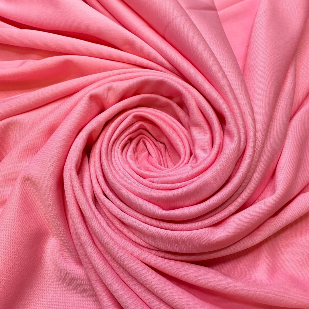 Trying On A New Colour - Jersey Poly Knit - Pink - 2.6M Bundle - True Deadstock fabric Fabric by private - Sustainable Textile | FABCYCLE