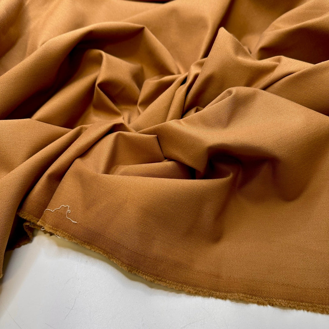 Trying To Find A Hat I Like - Cotton Woven - Beige - 3M Bundle - True Deadstock fabric Fabric by private - Sustainable Textile | FABCYCLE