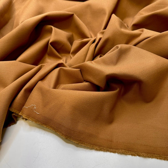 Trying To Find A Hat I Like - Cotton Woven - Beige - 3M Bundle - True Deadstock fabric Fabric by private - Sustainable Textile | FABCYCLE