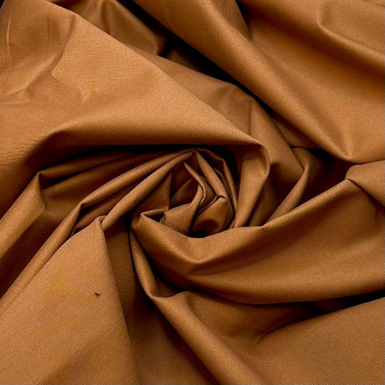 Trying To Find A Hat I Like - Cotton Woven - Beige - 3M Bundle - True Deadstock fabric Fabric by private - Sustainable Textile | FABCYCLE