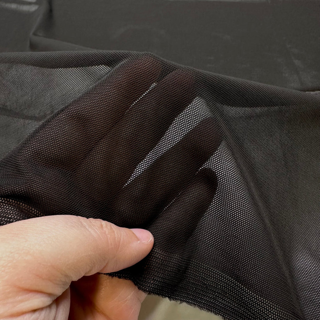 Tryout Season - Mesh Poly/Spandex Knit - Black - 0.9M Bundle - True Deadstock fabric Fabric by private - Sustainable Textile | FABCYCLE
