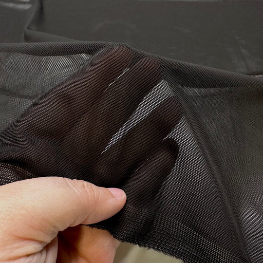 Tryout Season - Mesh Poly/Spandex Knit - Black - 0.9M Bundle - True Deadstock fabric Fabric by private - Sustainable Textile | FABCYCLE