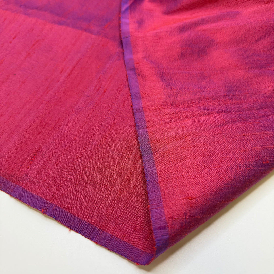 Turning Heads - Silk Woven - Pink/Purple - 1M Bundle - True Deadstock fabric Fabric by private - Sustainable Textile | FABCYCLE