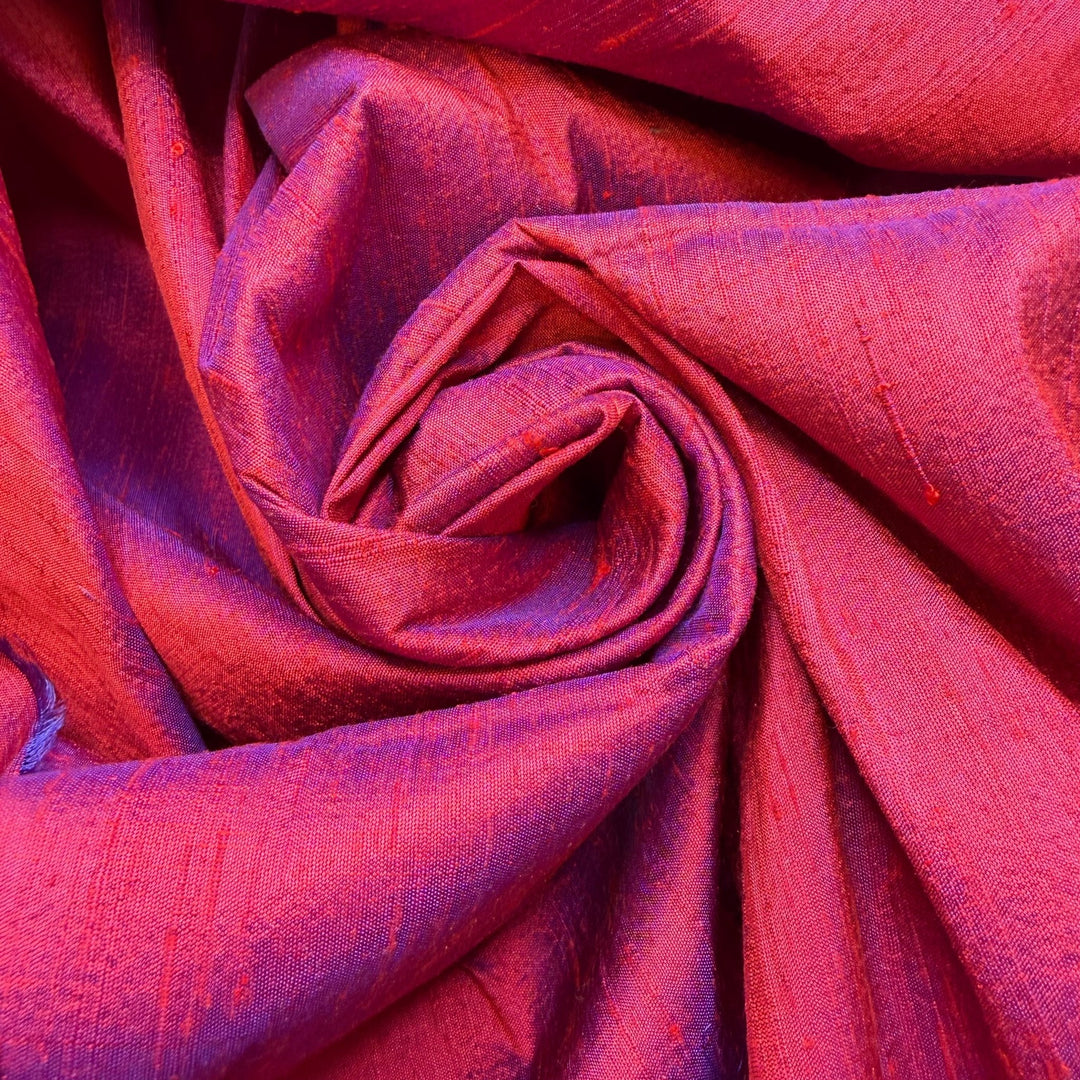 Turning Heads - Silk Woven - Pink/Purple - 1M Bundle - True Deadstock fabric Fabric by private - Sustainable Textile | FABCYCLE