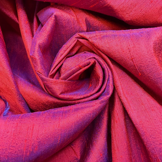 Turning Heads - Silk Woven - Pink/Purple - 1M Bundle - True Deadstock fabric Fabric by private - Sustainable Textile | FABCYCLE