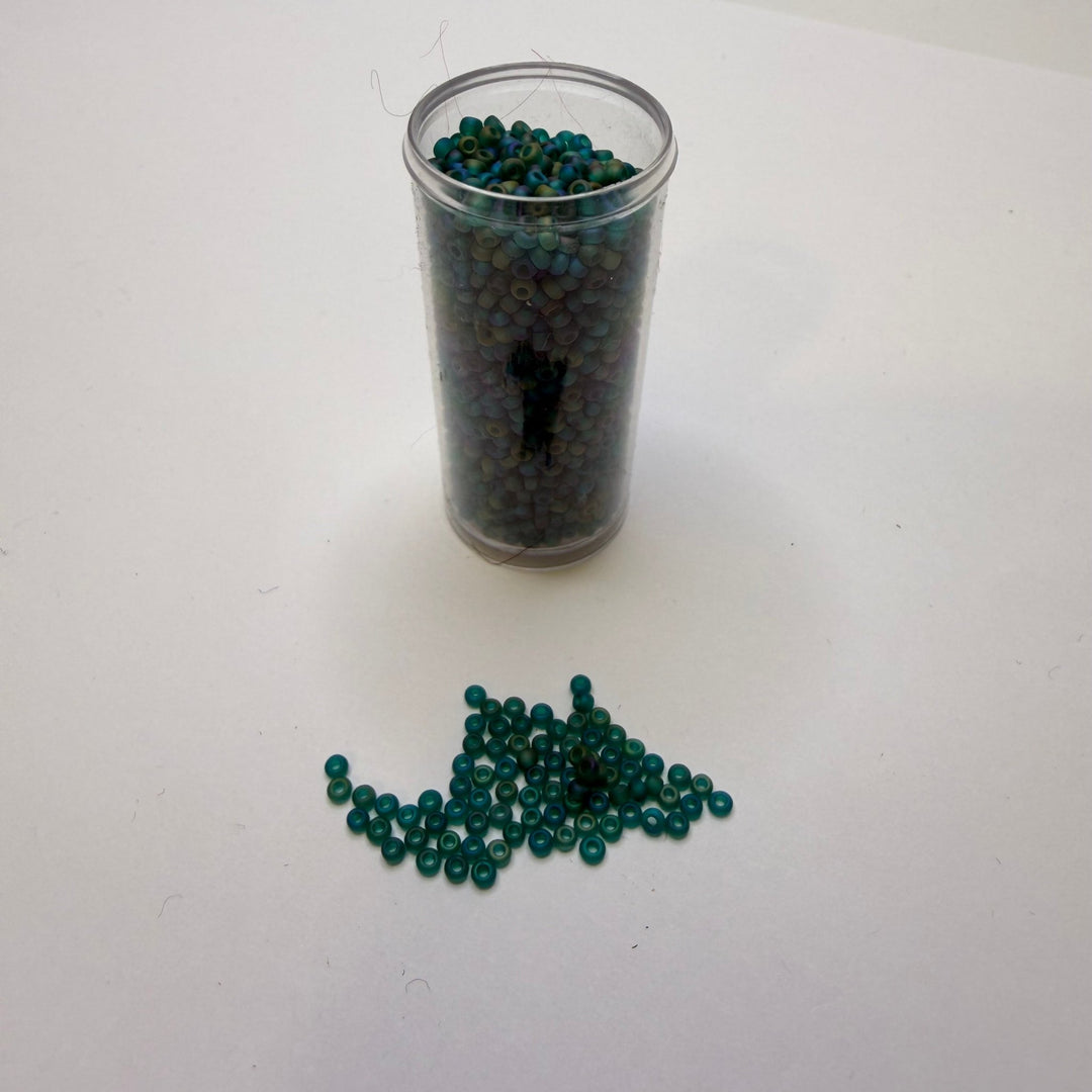 Turquoise Glossy Seed Beads Beads - Turquoise - 400 Pack - True Deadstock supplies Fabric by private - Sustainable Textile | FABCYCLE