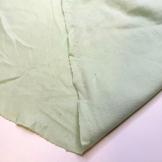 Turron - Rib Knit Natural Blend Knit - Light Green - 1M Bundle - True Deadstock fabric Fabric by private - Sustainable Textile | FABCYCLE