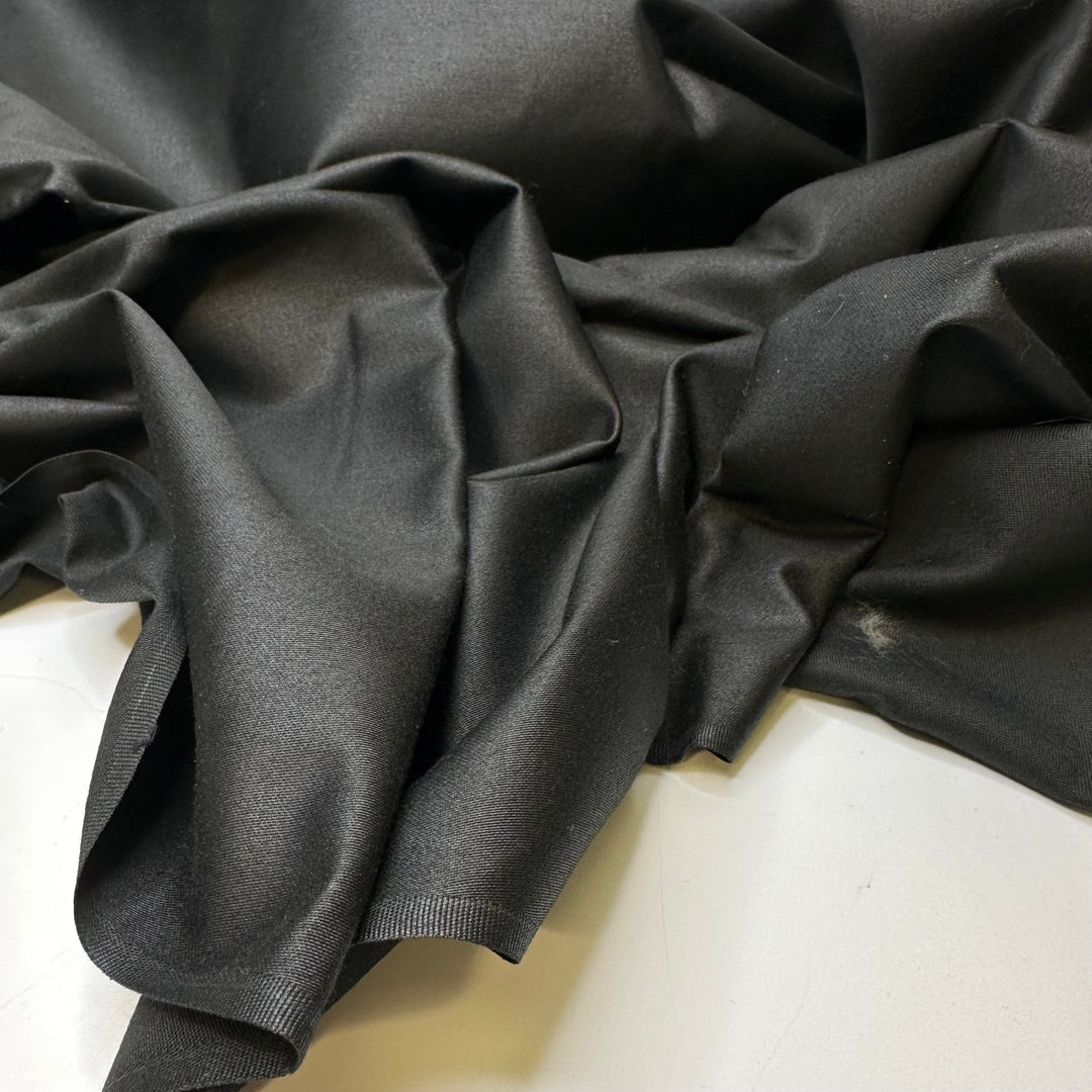 Tuxedo Twins - Sateen Cotton Woven - Black - Bundles - True Deadstock fabric Fabric by private - Sustainable Textile | FABCYCLE