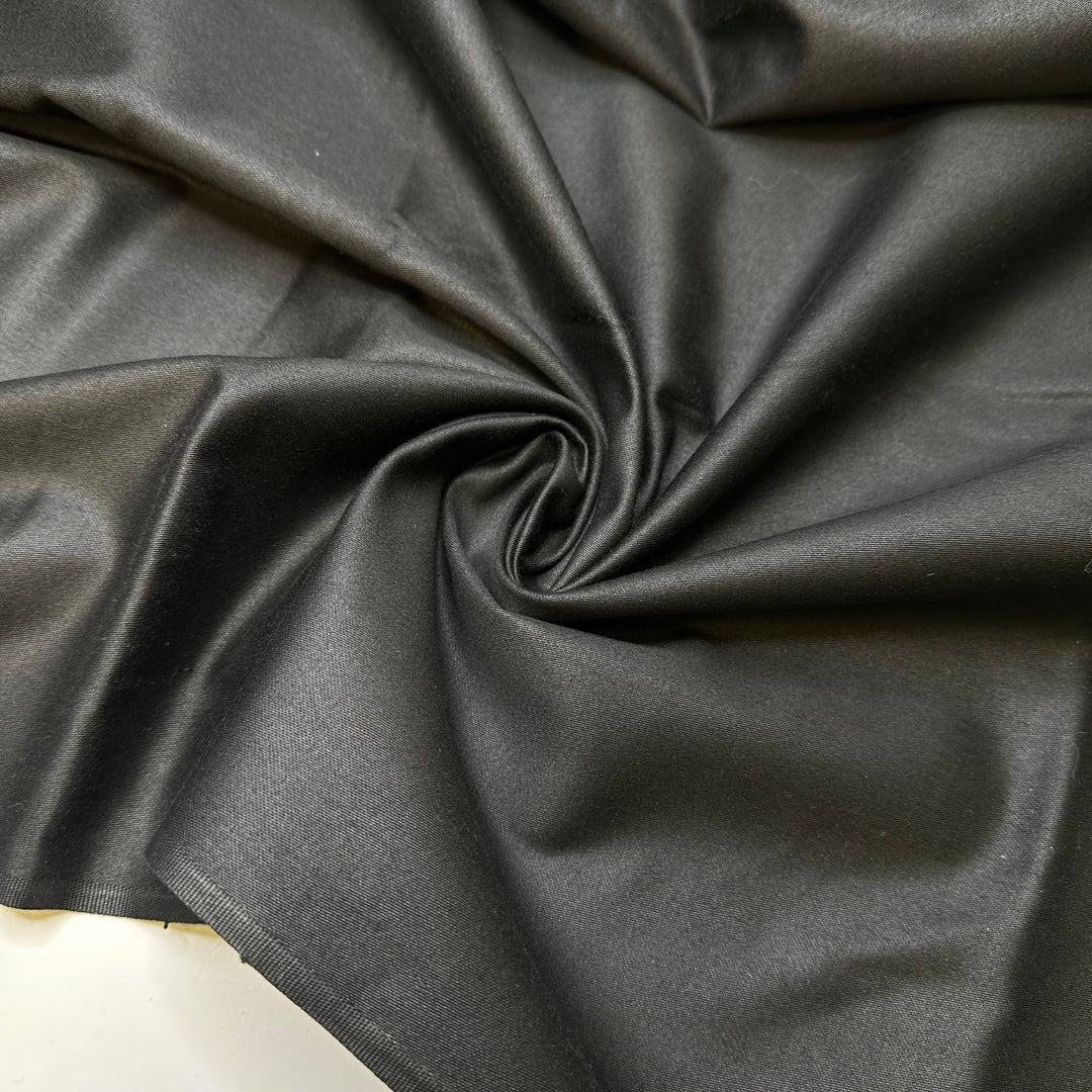 Tuxedo Twins - Sateen Cotton Woven - Black - Bundles - True Deadstock fabric Fabric by private - Sustainable Textile | FABCYCLE
