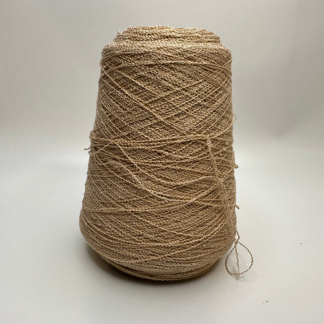 Twisted Cone Yarn - Light Gold Beige - Individual - True Deadstock supplies Fabric by private - Sustainable Textile | FABCYCLE