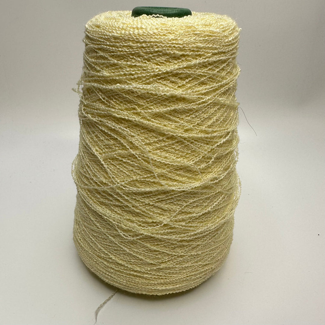 Twisted Cone Yarn - Light Yellow - Individual - True Deadstock supplies Fabric by private - Sustainable Textile | FABCYCLE