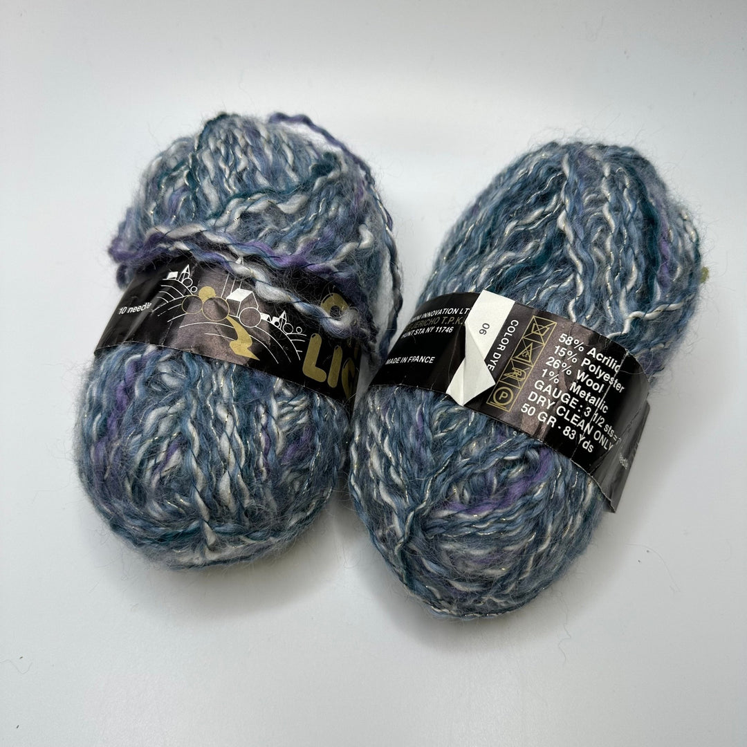 Twisted Yarn - Blue Multi - 2 Pack - True Deadstock supplies Fabric by private - Sustainable Textile | FABCYCLE