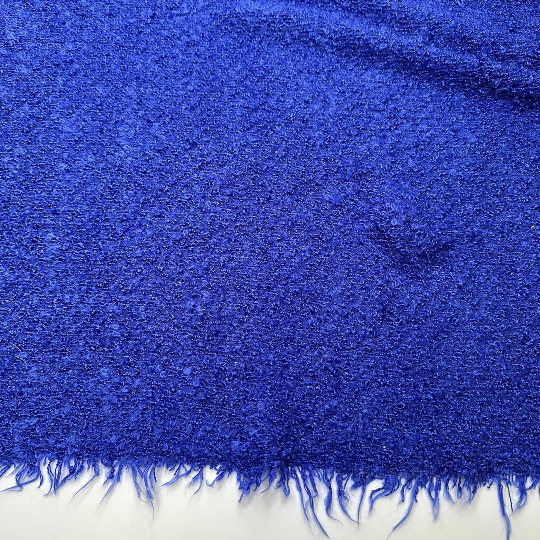 UB - Big Blue Beyond - Looped Sweater Knit Poly Knit - Blue - 0.9M Bundle - True Deadstock fabric Fabric by private - Sustainable Textile | FABCYCLE