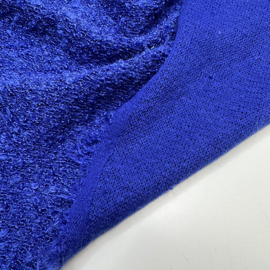 UB - Big Blue Beyond - Looped Sweater Knit Poly Knit - Blue - 0.9M Bundle - True Deadstock fabric Fabric by private - Sustainable Textile | FABCYCLE