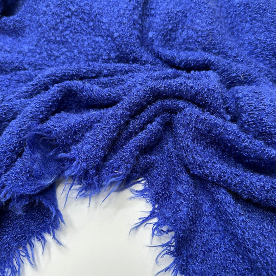 UB - Big Blue Beyond - Looped Sweater Knit Poly Knit - Blue - 0.9M Bundle - True Deadstock fabric Fabric by private - Sustainable Textile | FABCYCLE