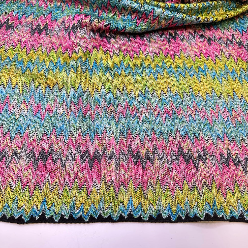 UB - Bring The Beat Back - Metallic Poly Knit - Multi Chevron - 1M Bundle - True Deadstock fabric Fabric by private - Sustainable Textile | FABCYCLE