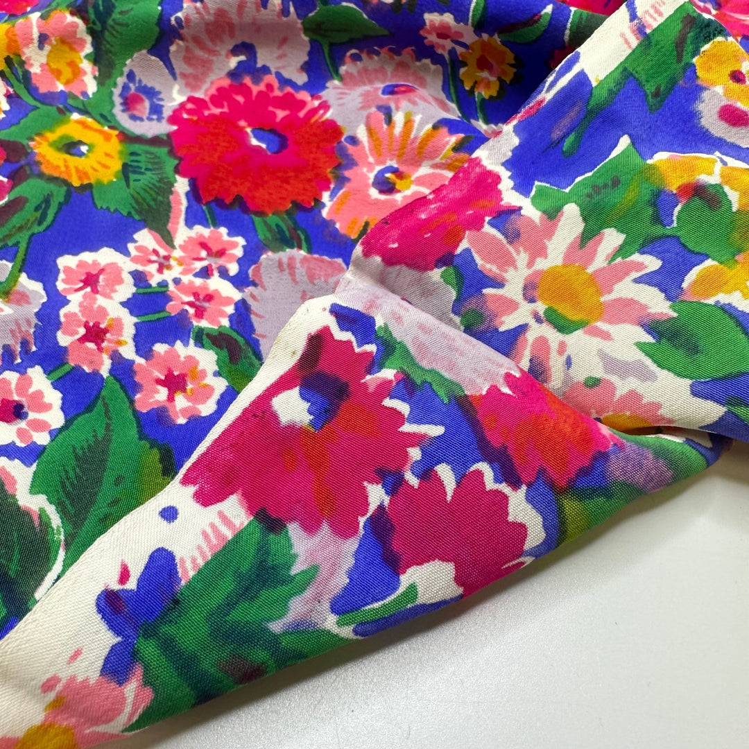 UB - Colour Pow - Natural Blend Woven - Multi Floral - 0.7M Bundle - True Deadstock fabric Fabric by private - Sustainable Textile | FABCYCLE