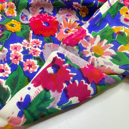 UB - Colour Pow - Natural Blend Woven - Multi Floral - 0.7M Bundle - True Deadstock fabric Fabric by private - Sustainable Textile | FABCYCLE
